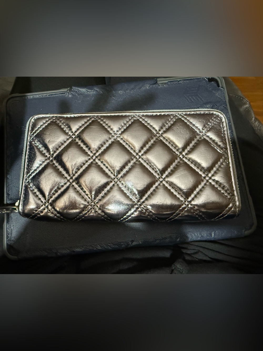 Marc Jacobs Quilted Zip Around Wallet